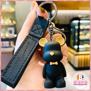 BIBLIO Cartoon Keychain Cute Bear Doll Keyring Bag Pendant Couple Car Keyholder 4 Colors