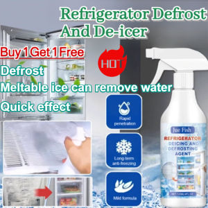 ❄️De-icer Spray for Household Freezer/Fridge De-icing Agent for Home Refrigerator Multi-purpose Frost Remover Anti-icing De-icer/Quick Melting Ice Remover for Winter Use