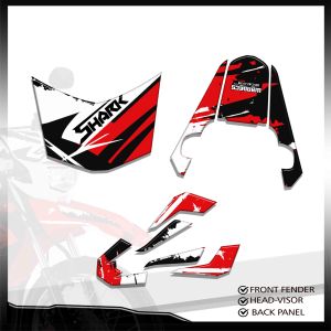 HONDA XRM 125 FI DECALS: HIGH-QUALITY WATERPROOF LAMINATED VYNIL MOTORCYCLE STICKER. FIT FOR XRM 125 FI MOTARD