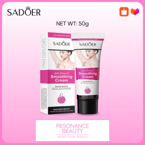 SADOER Krim Penghalus Perontok Bulu 50g | Hair Removal Smoothing Cream | COD PROMO | Penghilang Bulu Ketiak Kaki Tangan Aman Tanpa Iritasi