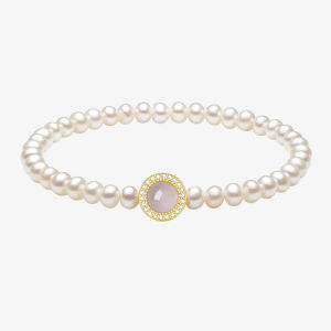 CTS S925 Silver Elegant Chalcedony Pearl Jewelry Set CHOW TAI SENG 周大生 Z0HC0096 Z0HC0097 Z0LC0098 Z0LC0099