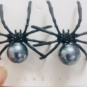 Thời trang nhện hạt bông tai xỏ lỗ tai thời trang những chiếc Khuyên Tai Độc Đáo Tai pins hoàn hảo cho các hoạt động hộp đêm