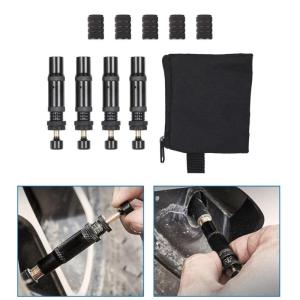 Tire Deflator Set with Auto Stop Function Adjustable Tyre Pressure Deflator Simple Operate for Truck Wheel Maintenance
