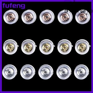 fufeng 10Pcs Soft Clear Earnuts Earrings Backs Plugs Stoppers Findings Useful Jewelry