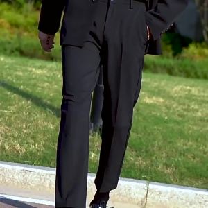 Spring Summer New Nine-point Small Western Pants Trendy Men Korean Version Trendy Slim Fit Draped Suit Pants Men Casual Long Pants