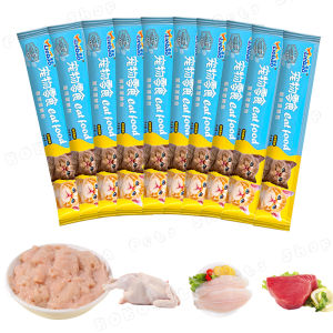 50pcs Snack Kucing Camilan Kucing Creamy Treats Kucing Makanan Wet Cat Food