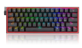 Redragon K617-RGB FIZZ Mechanical Wired RGB Gaming Keyboard Black | Redragon Gaming Keyboard | Gamer Keyboard | Mechanical Gaming Keyboard - Redragon K617 FIZZ 60% Wired RGB Gaming Keyboard. 