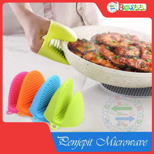 Penjepit Microwave / Silikon Pelindung Tangan - Sarung Tangan Pengangkat Pegang Panci Wajan Dapur Anti Panas