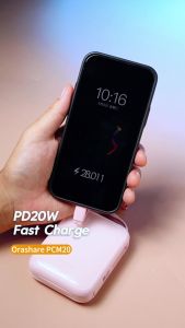 【BIG SAVINGS】 Orashare PCM20 Mini Powerbank 20000mAh Built In Dual Cable 22.5W Fast Charge Compact and Portable