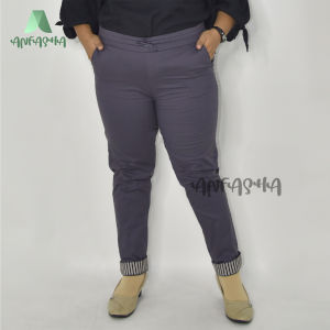 KOMBINASI JUMBO / Celana Panjang Wanita Katun Basic Pants -Fashion wanita - Fashion muslim mode BY TOKO ANFASHA