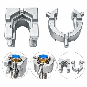 XIAHU Hợp nhôm Cờ lê ống nước Nhiều Lỗ Mở Hình chữ U Cờ lê ống cấp nước Dụng cụ lắp đặt và tháo ống dẫn. Lắp đặt vòi nước