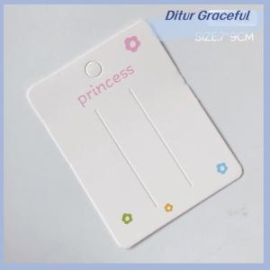 Ditur 50ชิ้นกิ๊บติดผมเปล่าการ์ดกระดาษอุปกรณ์เสริมสำหรับผมเครื่องประดับการ์ดแสดงเครื่องประดับผมแฟชั่นที่หนีบผมที่ใส่หมวกบรรจุภัณฑ์