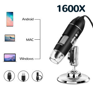 HD Microscope 1600X Magnification Upgrade WiFi Digital Microscope With IOS OTG SB Portable USB Microscope With Bracket