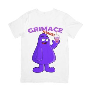 Áo thun in hình Quái Vật Sữa Lắc Grimace Shake McDonalds Dành cho bé trai và bé gái ( Mẫu GRIMACE01)