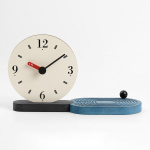 Minimalist Nordic Series Desk Clock Hot Sale Home Living Room Simple and Fashion Mute Clock Creative Vintage Art Decorations 29.6x17.5cm