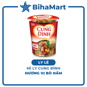 [LY LẺ] - AFOTECH - Mì ly Cung Đình Bò hầm Mì ly Bò hầm Cung Đình Mì Bò hầm Cung Đình Mì Cung Đình ly Bò hầm (64g/ly)