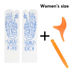 Foot Massage Relieve Acupoint Illustrated Socks Massage Health Care Meridian Acupoint Diagram with Stick Feet Socks Foot Point Tool