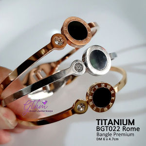 Gelang Titanium Branded BVL Mewah Perhiasan Import Kualitas Premium Anti Karat Fashionable BGT022 GTHM