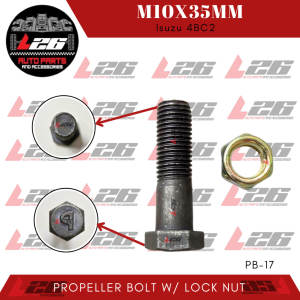 M10x35mm PROPELLER BOLT FOR Isuzu WITH LOCK NUT Isuzu 4BC2 PB-17