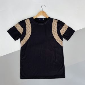 Áo thun nam cổ tròn tay ngắn phối viền sang trọng cá tính mẫu mới giá rẻ chất vải thun cotton thoáng khí