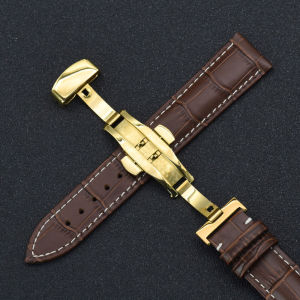 Top Quality Watch Strap 18mm 20mm 22mm 24mm Calf Genuine Leather Watch Band Alligator Grain Brown Watch Strap For