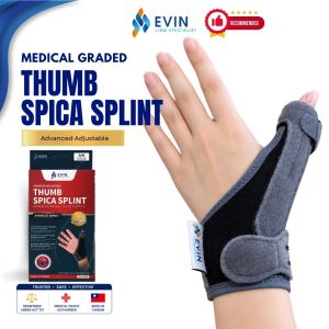 EVIN Medical Graded Thumb Spica Splint Advanced Adjustable Fit for Thumb Support and Stabilization