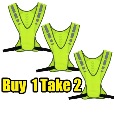 【Buy 1 Take 2】Reflectorized Vest Motorcycle Reflective Vest Buy 1 Take 1 Vest for Motorcycle Rider Vest Reflectorized for Riders Motorcycle Rider Vest Safety Vest Reflectorized Vest Reflector for Men 24hour Ship Cod