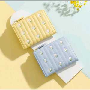 Genie Wallet - Motif bunga Dompet lipat- Tas wanita mini- Dompet kekinian- DOMPET NADIRA - KOREAN BAG