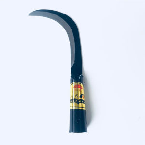 เคียวเหล็กแมงกานีสด้ามเหล็กดำขนาด30นิ้ว อเนกประสงค์ ใช้สำหรับ ตัดไม้ ตัดหญ้า ตัดแต่งกิ่งไม้ สวนกล้วย สวนปาล์ม สวนไผ่ เหล็ก SK-5เเท้  มีดแมเชเต้ถนนป่า มีดแมเชเต้ไม้