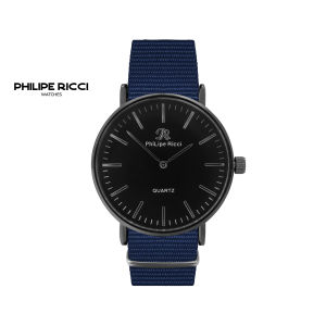 PhiLipe Ricci Jam Tangan Pria Kanvas Tipis Keren Trendy Terbaru Men 100% Original 9026P Free Baterai