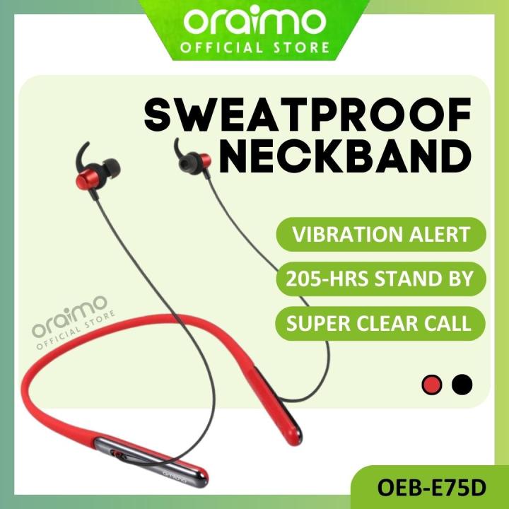 ORAIMO Original IPX4 Waterproof Neckband Bass Bluetooth In Ear ...