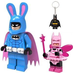 In Stock Batman and Pink Batgirl Key Couple Keychain Marvel Series Fans Surprise Gift