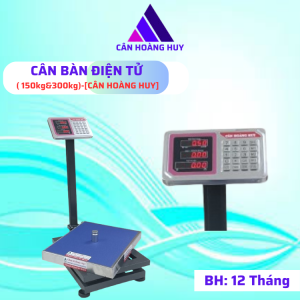 Cân bàn điện tử HOÀNG HUY 150kg & 300kg dùng cho cân hàng hóa nông sảnkho bãi bảo hành 12 tháng CÂN HOÀNG HUY