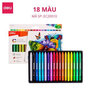 Bộ 36 Bút màu sáp DELI 100% hữu cơ tự nhiên an toàn cho bé tập vẽ - Không Dính Tay - Tập Vẽ Tranh Tô Màu Mỹ Thuật Học Sinh Trẻ Nhỏ