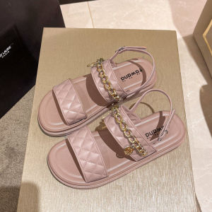 YaKo มาแรง 🍾รองเท้าแฟชั่นผู้หญิง รองเท้าแตะสวมแต่งสายคล้อง🏅ใส่ไปงานแต่ง งานบวชได้หมด หรูหราหมาเห่า💯