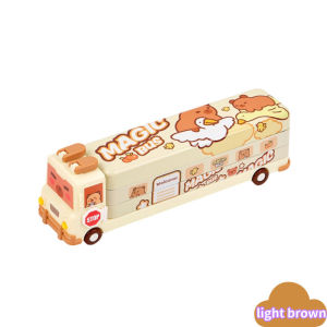 Capybara Pencil Case 3 Layer Metal Multipurpose School Box Large Capacity Cartoon for Students Kids