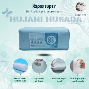 Kapas Pembalut Gulung 250 gr Kulaitas Super 100persen Cotton Serbaguna Untuk Medis Luka Jenazah Dan Filter Air Kapas bersih Steril Dan Bebas Serat Benang Hujani1