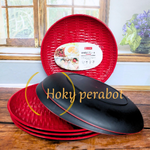 12 piring ramen bulan jumbo ramen motif rotan dop semi superware plastk ramen 9 inch terlaris