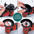 Portable Cordless Angle Grinder 800W 12V Electric Angle Grinder Compact Electric Chainsaw with 2 Lithium Battery. 
