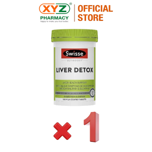 Swisse Ultiboost Liver Detox 120 Film Coated Tablets Liver Health Support Help Relieve Indigestion Abdominal Pain Bloating Detox Care Dietary Supplement