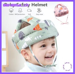 BENEMYLIM (BABY HEAD PROTECTOR) Baby Safety Cap Cotton Cushion Helmet Infant Head Protector Breathable Head Guard No Bumps Hat (RANDOM COLOR)