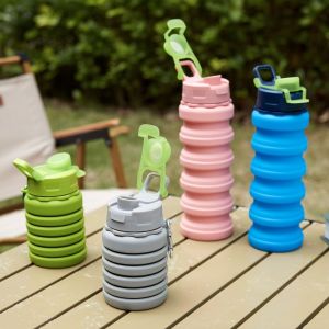 MUQZI Retractable Collapsible Sport Bottle Portable Large-capacity Foldable Drinking Cup Outdoor Reuseable Sports Water Bottle Outdoor Travel