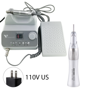 Dental Lab E-type brushless Electric Micro Motor 50000 RPM with Straight Contra Angle Handpiece For Micromotor Polisher Dental Supply