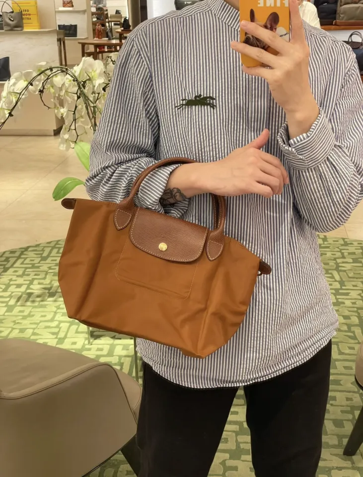 100 original longchamp official store bagg Nylon Cognac L1899 besar L2605 L1621 Beg Tote sederhana beg juara panjang long champ bag Lazada PH