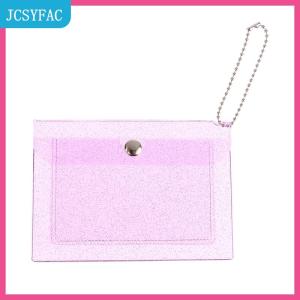 JCSYFAC  1PC phụ nữ của chủ thẻ tín dụng ví thời trang trong suốt không thấm nước PVC kinh doanh thẻ ID Thẻ Ví Cô Gái Đồng xu ví túi
