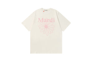 Cropped Mardi Mercredi นำเข้าจากเกาหลี 🇰🇷 ของแท้💯24ss Europe and America Mard Printing T T-shirt Short Sleeve Men and Women (พร้อมส่ง/ของแท้) เสื้อครอป