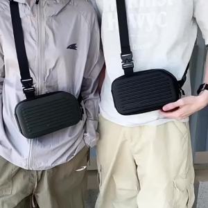 New Hard Shell Vertical Chest Bag for Men Women 2026Backpack Fashion Shoulder Crossbody Bag Student Sports Handbags Travel2026