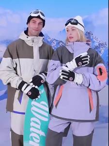 2023新款冬季保暖手套骑行滑雪手套触屏加厚加绒运动户外防水学生2023 Sarung Tangan Panas Musim Sejuk Baharu Menunggang Sarung Tangan Ski Skrin Sentuh Menebal Fleece Sukan Luar Kalis Air Pelajar