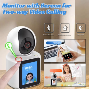 Monitor With Screen For Two-Way Video Calling Night Vision Baby Monitor Motion Detection Wifi Wireless IP Security Camera