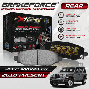 Brakeforce Extreme Carbon Ceramic Rear Brake Pads For Jeep Wrangler 2018 Up To Present Model
